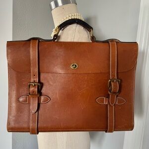 J. Peterman 1928 Aviator Briefcase Bag Lexington Kentucky